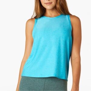 Beyond Yoga Featherweight Muscle Tank in Blue Grotto - Sz L